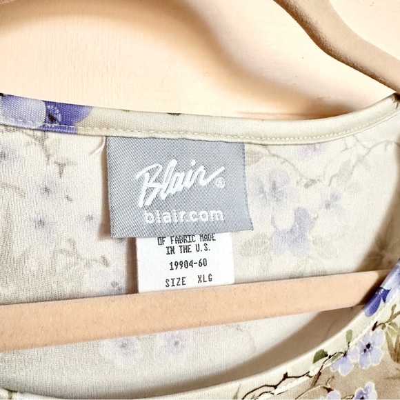 Tan floral Blair top - Picture 3 of 4